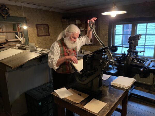 Bookprinter at Skansen