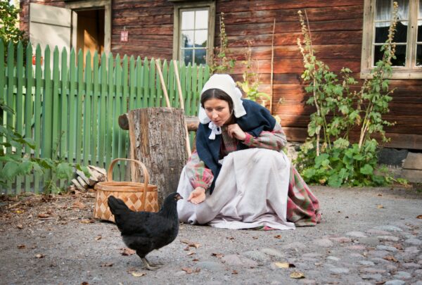 The garden at the Printer’s Workshop at Skansen