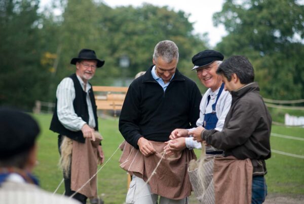 Repslagning med Skansens Byalag